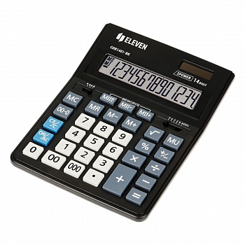 Калькулятор Eleven Business Line CDB1401-BK 14 разр 155*205*35мм /1/339193/Распродажа