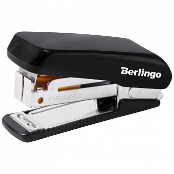Степлер №24/6 Berlingo Comfort мини до 20л черный /1/320537/Распродажа