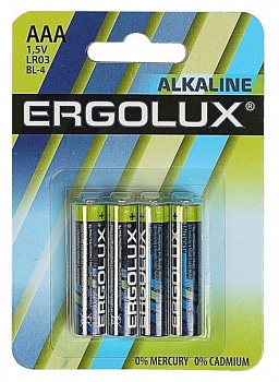 Батарейки Ergolux LR03 BL4 /40