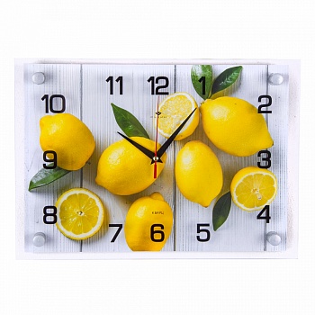 Часы наст. Лимоны на столе  (2535-039) /10