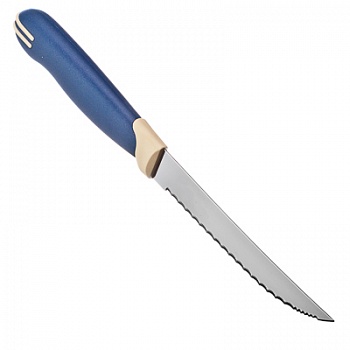 Нож Трамонтина Multicolor 12,7см кухонный с зуб. (цена за блистер 2шт) /2/871-568