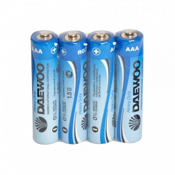 Батарейки Daewoo Heavy Dute R03 4шт /40/Распродажа